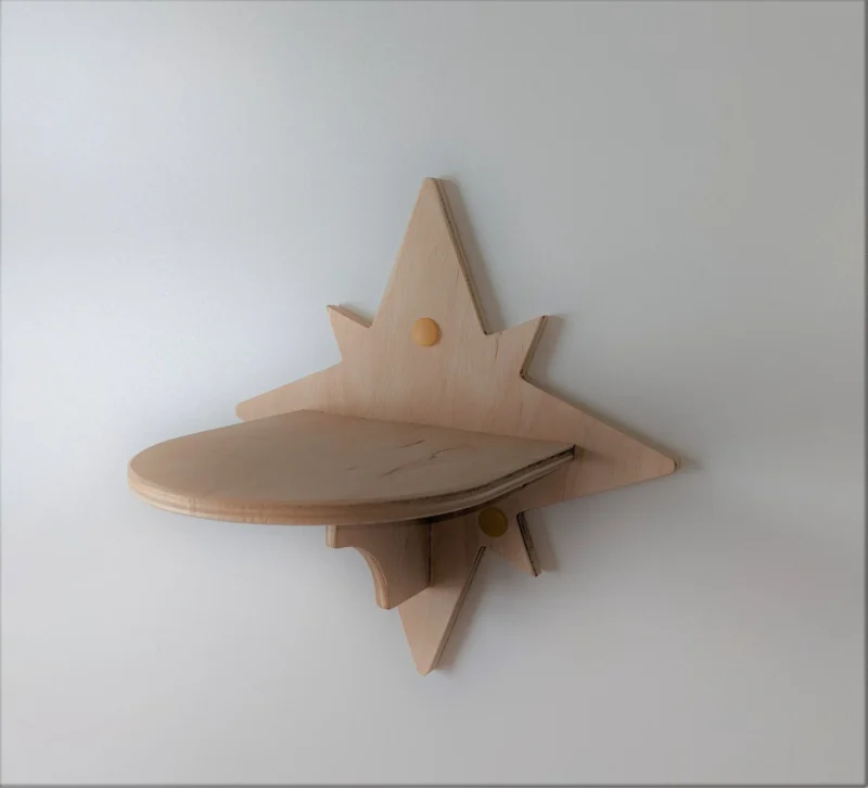 Star cat steps for wall