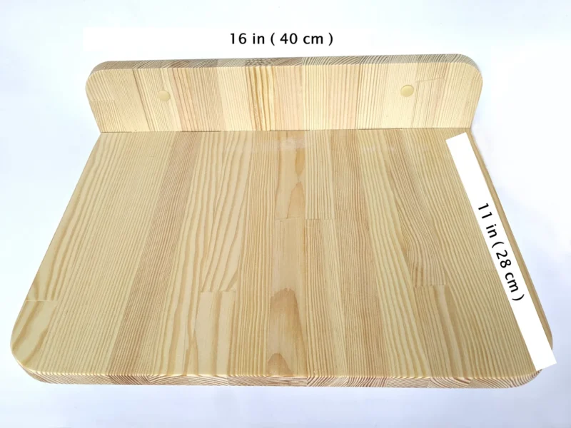 Set of Big Shelf and Cat Feeder Shelf with 3 glass bowls - Image 3